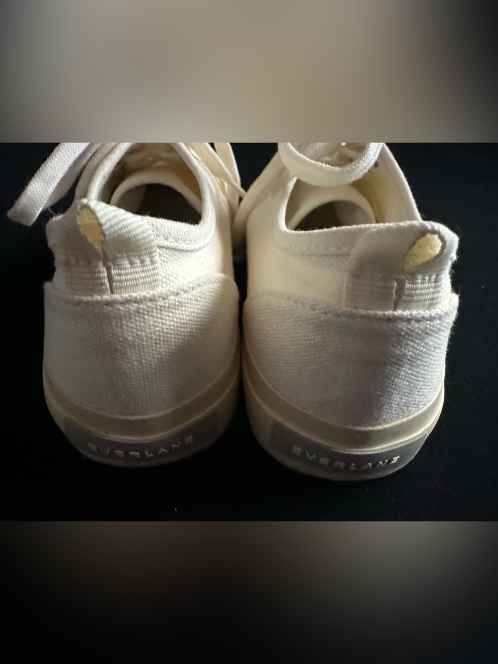 Everlane Low-Top forever sneakers Canvas Sneakers in Natural Cream/  white 5.5 - Picture 5 of 12